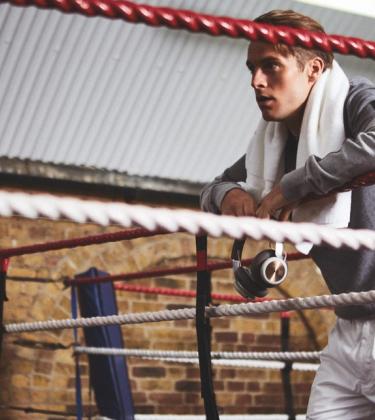 Boxing ring photo shot by Josh Shinner for Gentleman's Journal