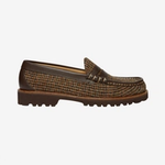 GH Bass Harris Tweed loafers