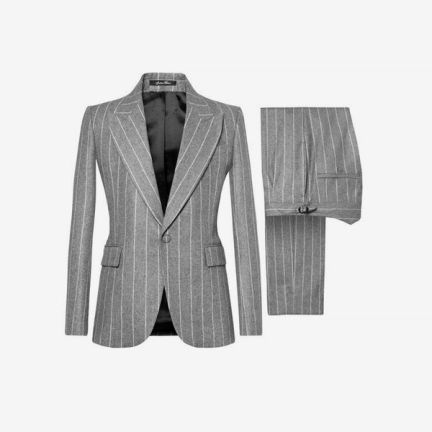 Joshua Kane Grey Flannel Suit