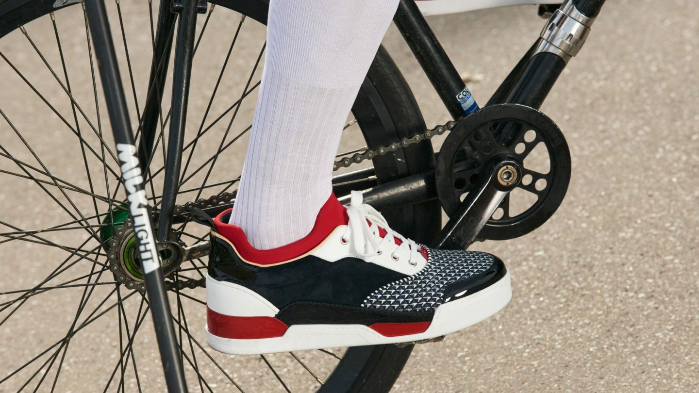 Louboutin launches new sneaker with Pitti polo party