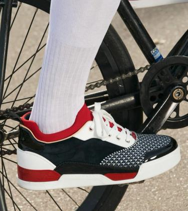 Louboutin launches new sneaker with Pitti polo party