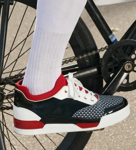 Louboutin launches new sneaker with Pitti polo party