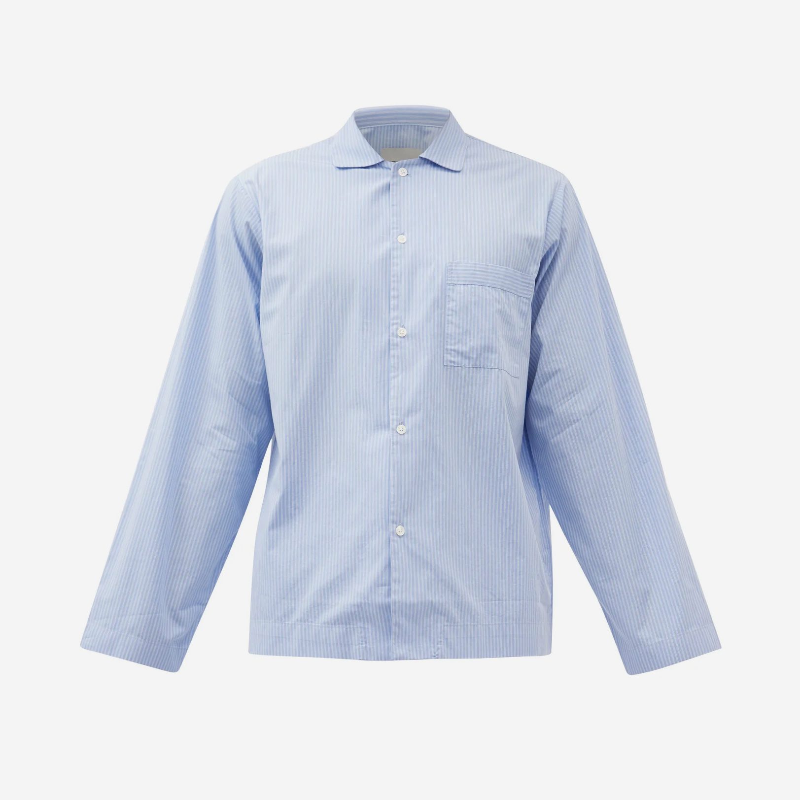 Tekla striped organic-cotton pyjama shirt