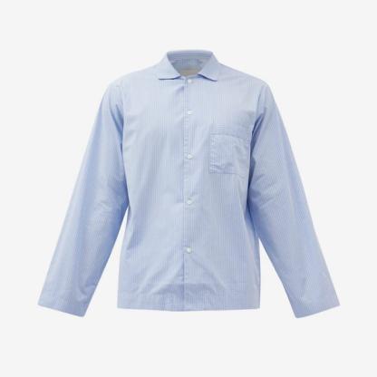 Tekla striped organic-cotton pyjama shirt