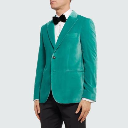 Paul Smith Teal Velvet Tuxedo