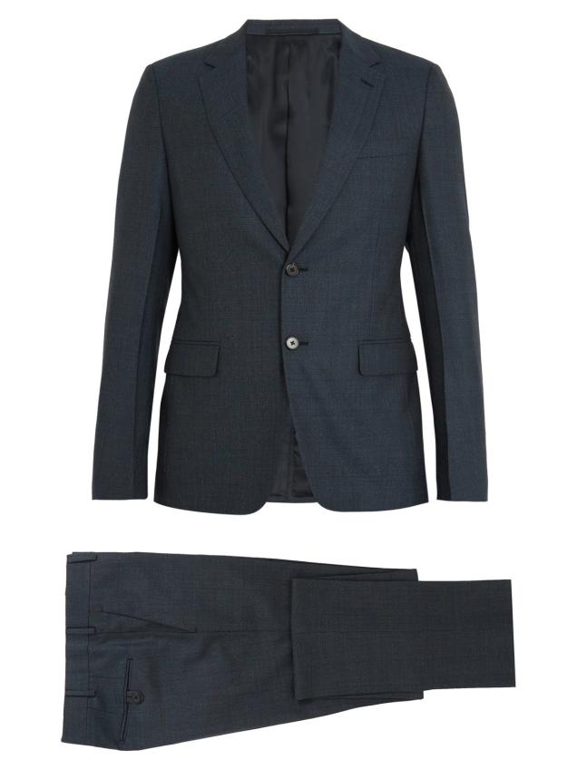 Prada single-breasted checked wool suit
