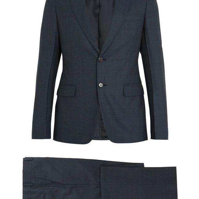 Prada single-breasted checked wool suit