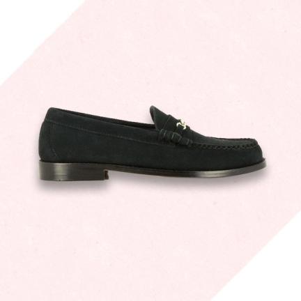 G.H. Bass Weejuns in Navy Suede