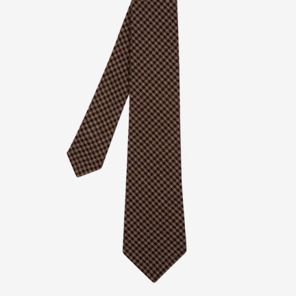 Paul Smith Brown Check Tie