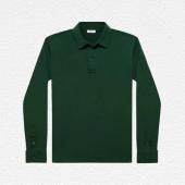 Niccolò P. Long-Sleeved Polo Shirt in Racing Green