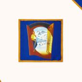 New & Lingwood Ski View Silk Pocket Square