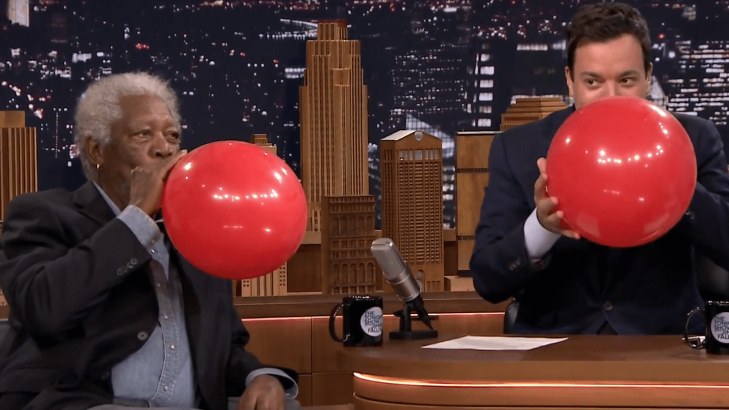 Morgan Freeman and Jimmy Fallon meet Daffy Duck