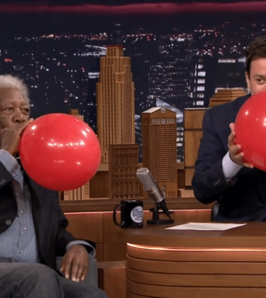 Morgan Freeman and Jimmy Fallon meet Daffy Duck