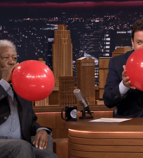 Morgan Freeman and Jimmy Fallon meet Daffy Duck