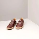 Odile low 002 Brown in nappa leather