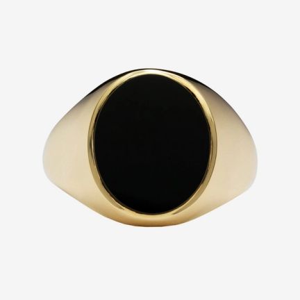 Ruffs Black Onyx Signet Ring