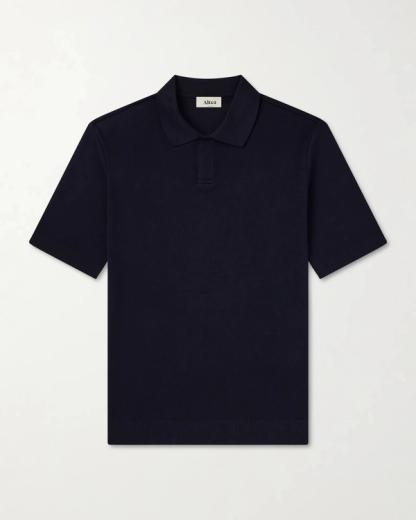 Pierre Honeycomb-Knit Cotton-Piqué Polo Shirt
