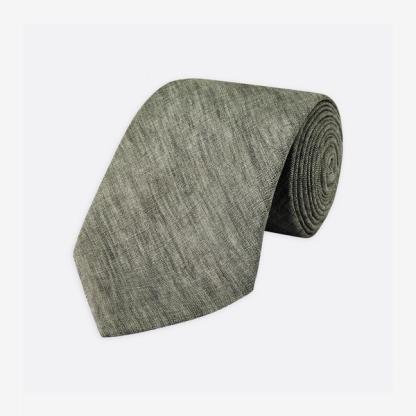 Turnbull & Asser Sage Green Linen Tie