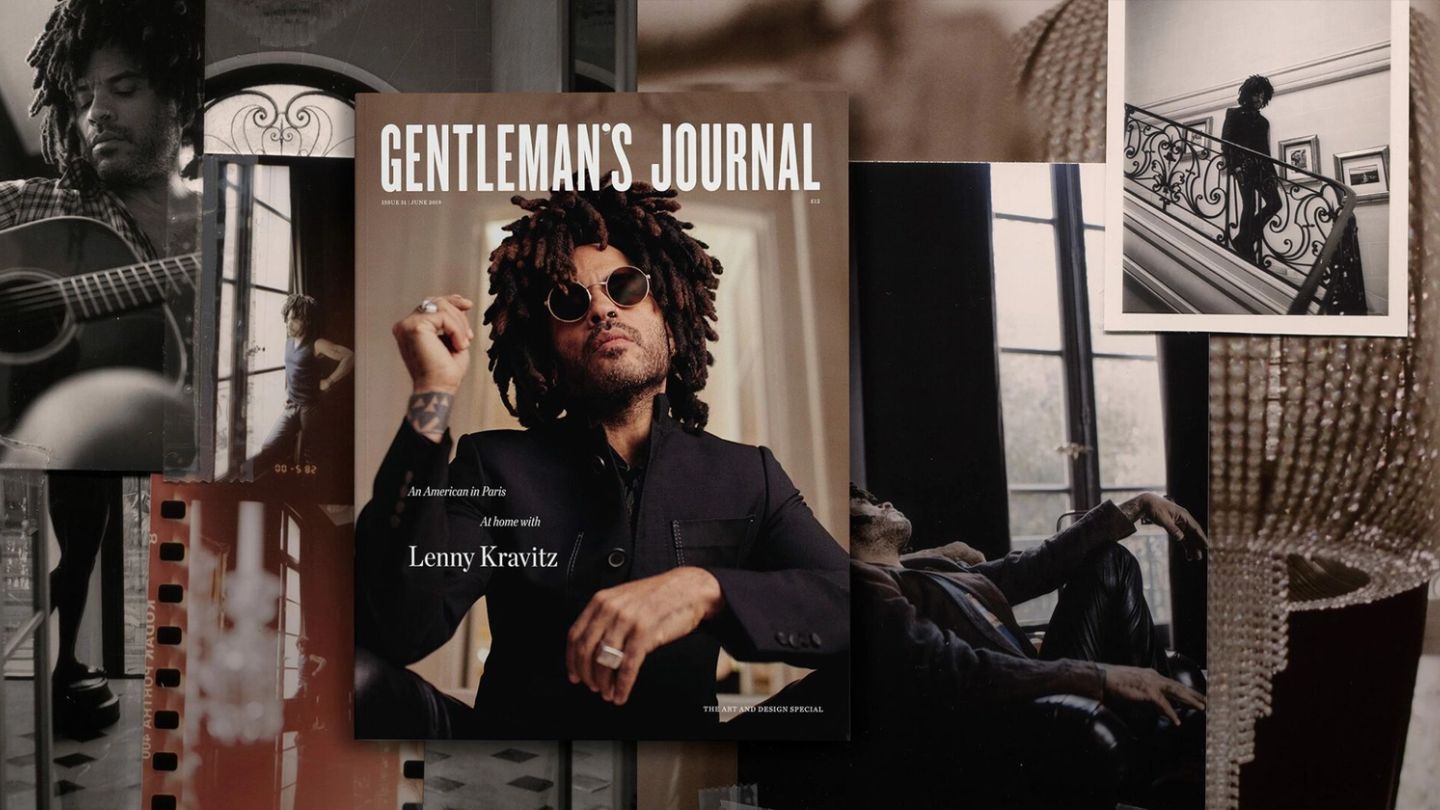 Issue preview: Lenny Kravitz covers the Art & Design issue of Gentleman’s Journal