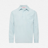Orlebar Brown Powdered Sky Relaxed Fit Overhead Organic Cotton Shirt