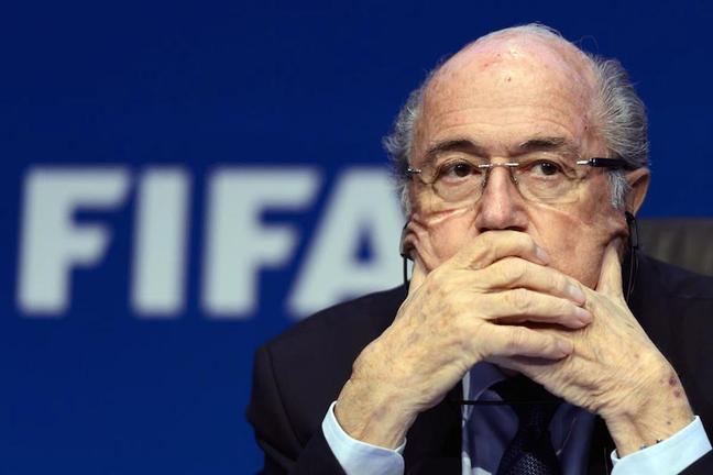 FIFA president Sepp Blatter attends a press conference on 30 May 2015 in Zurich after being re-elected during the FIFA Congress. Blatter said he was "shocked" at the way the US judiciary has targeted football's world body and slammed what he called a "hate" campaign by Europe's football leaders.