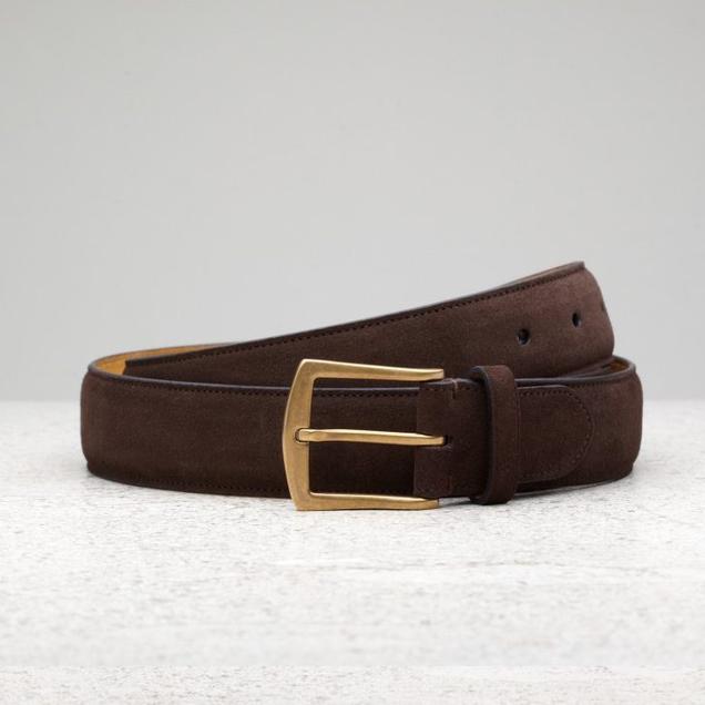 Brown Suede Belt