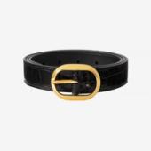 Tom Ford 3cm Croc-Effect Patent-Leather Belt