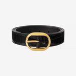 Tom Ford 3cm Croc-Effect Patent-Leather Belt