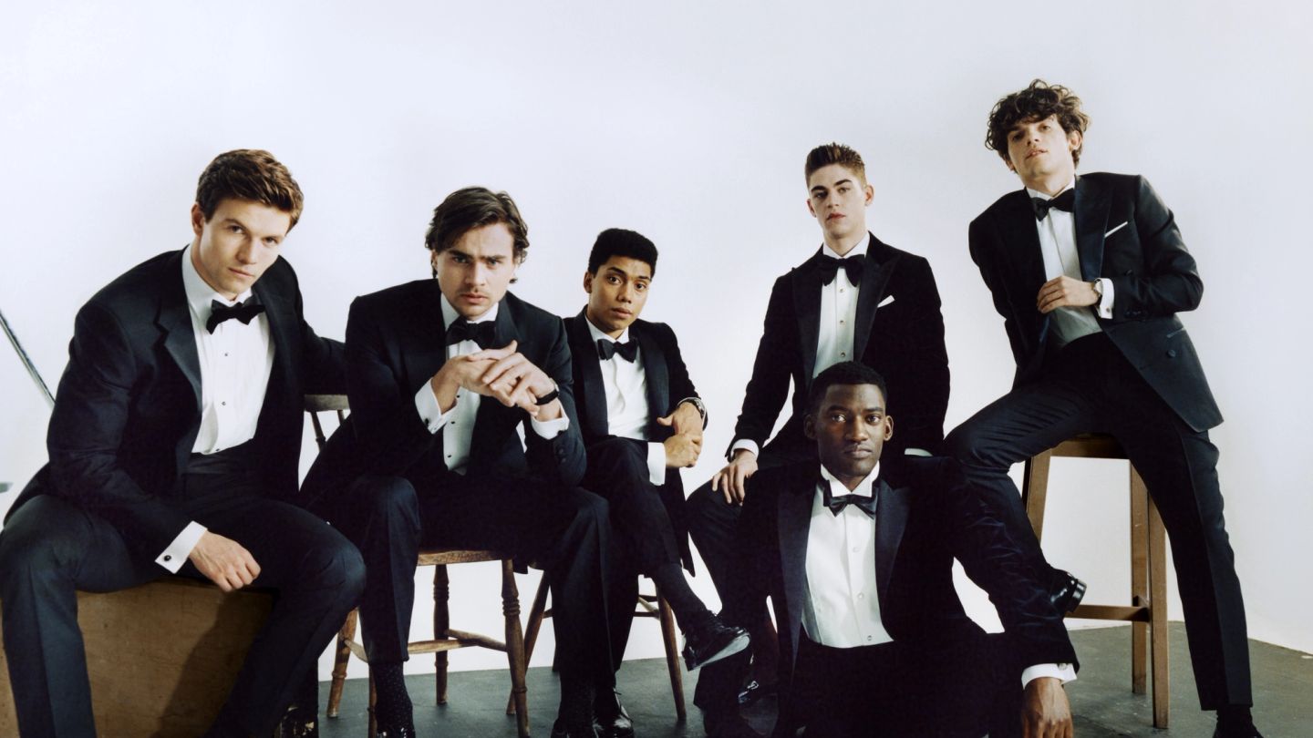 You should be wearing velvet slippers with your black tie
