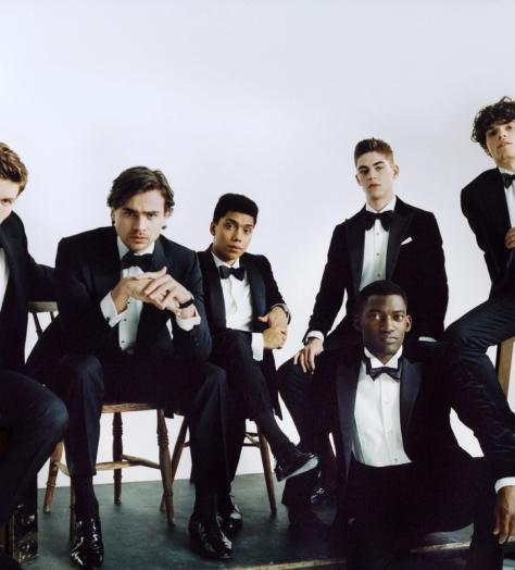 You should be wearing velvet slippers with your black tie