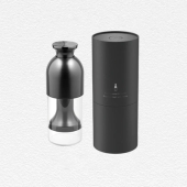 eto Wine Decanter in Graphite Steel with satin finish