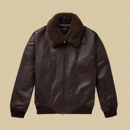 Connolly + Goodwood Shearling-Trimmed Jacket