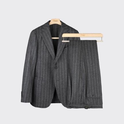 Drake’s Light Grey Flannel Suit