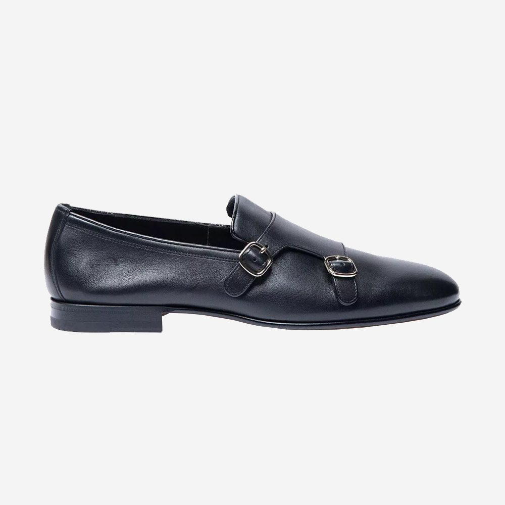 Santoni Leather Loafers