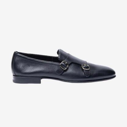Santoni Leather Loafers