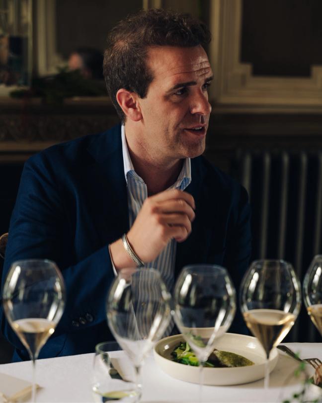 Harry Jarman at the Louis Roederer lunch