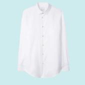 Paul Smith Men's Tailored-Fit White Cotton 'Signature Stripe' Cuff Shirt