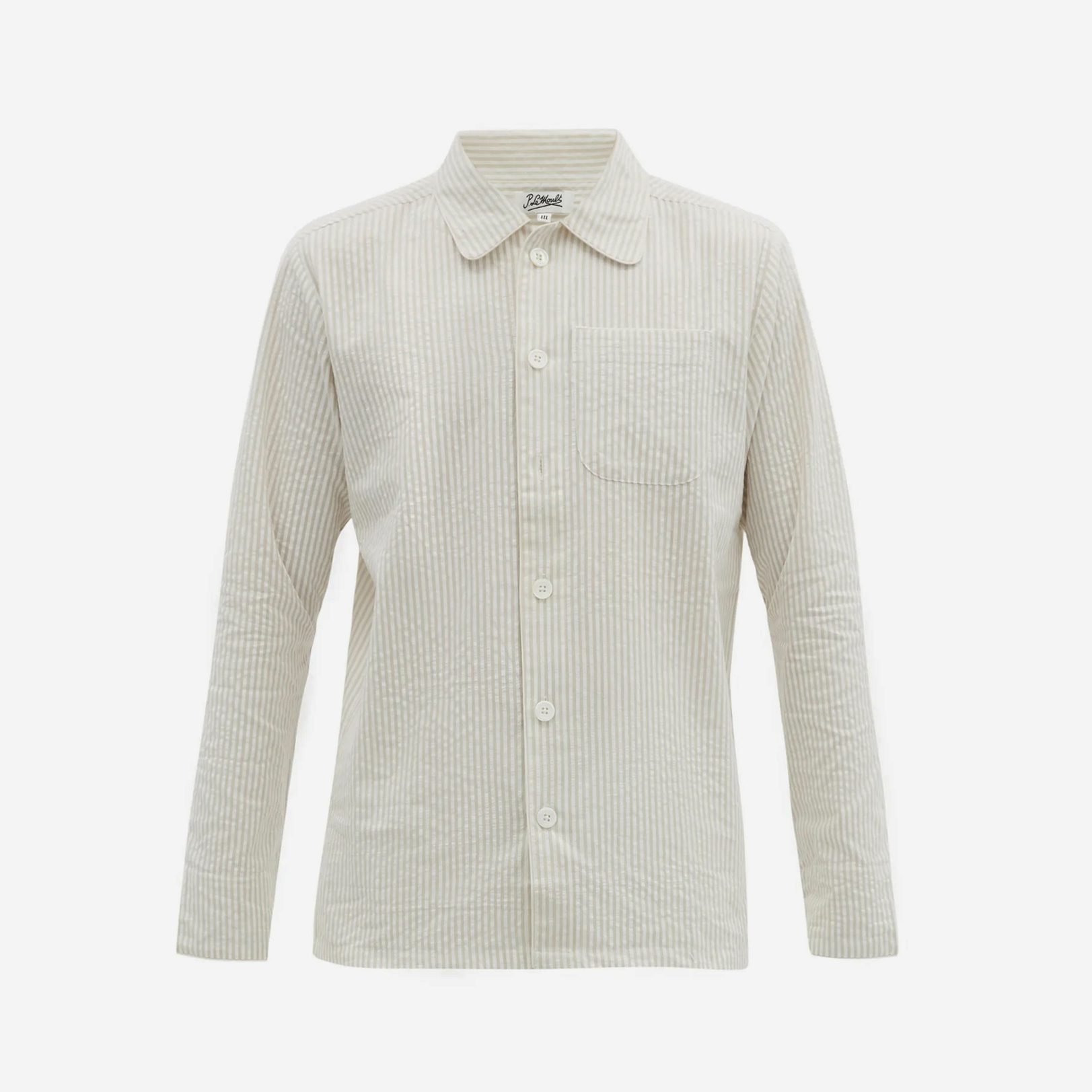 P. Le Moult Striped cotton-seersucker pyjamas