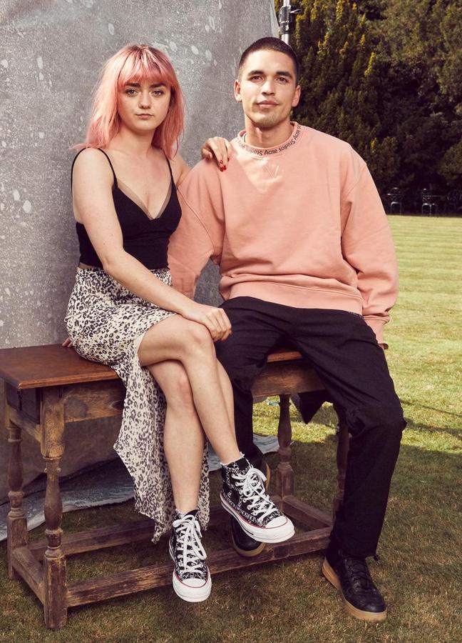 Maisie Williams and Reuben Selby