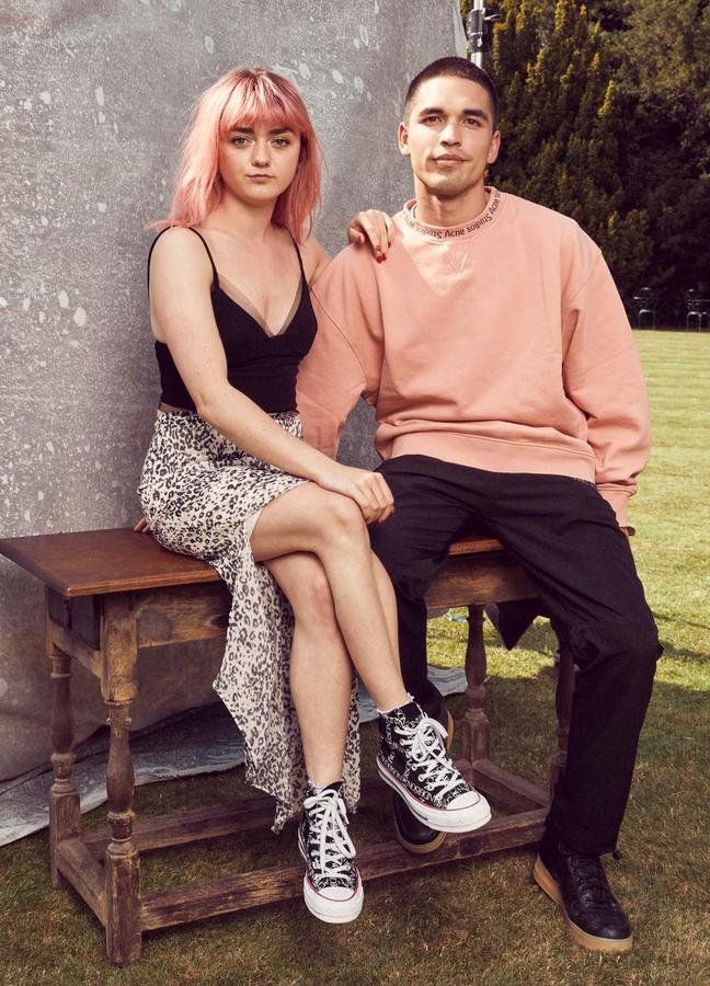 Maisie Williams and Reuben Selby