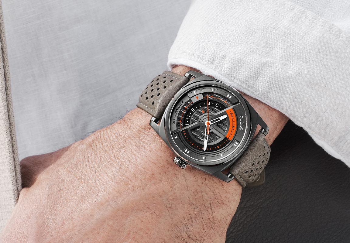 ANOMALY Evolution 42mm Anthracite Orange Perforated Taupe