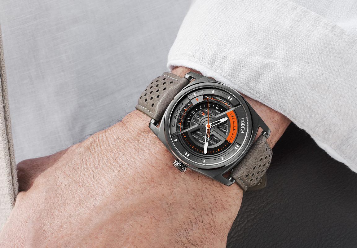 ANOMALY Evolution 42mm Anthracite Orange Perforated Taupe
