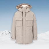 Giorgio Armani ‘Neve’ Hooded Pea Coat