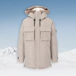 Giorgio Armani ‘Neve’ Hooded Pea Coat