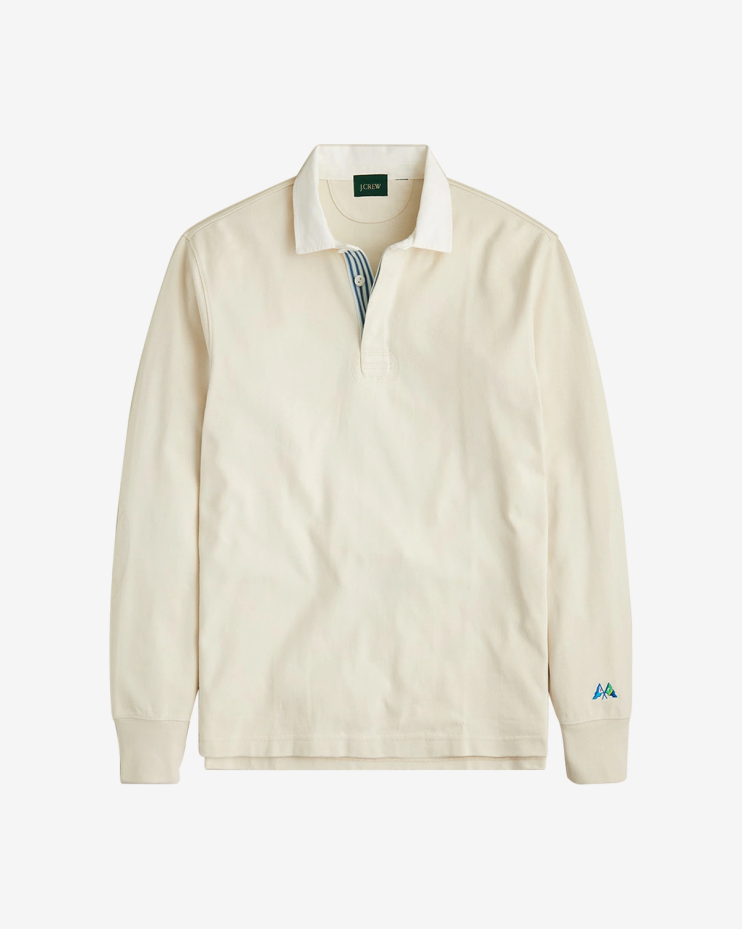 Rugby Shirt with Striped Placket