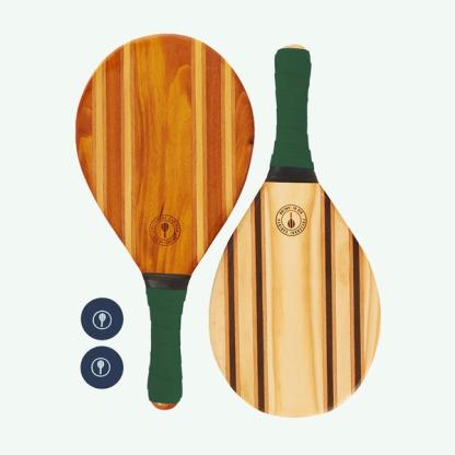 Leblon beach bat set — green