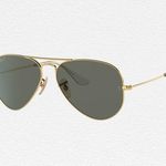 Ray-Ban Solid Gold Aviator Sunglasses