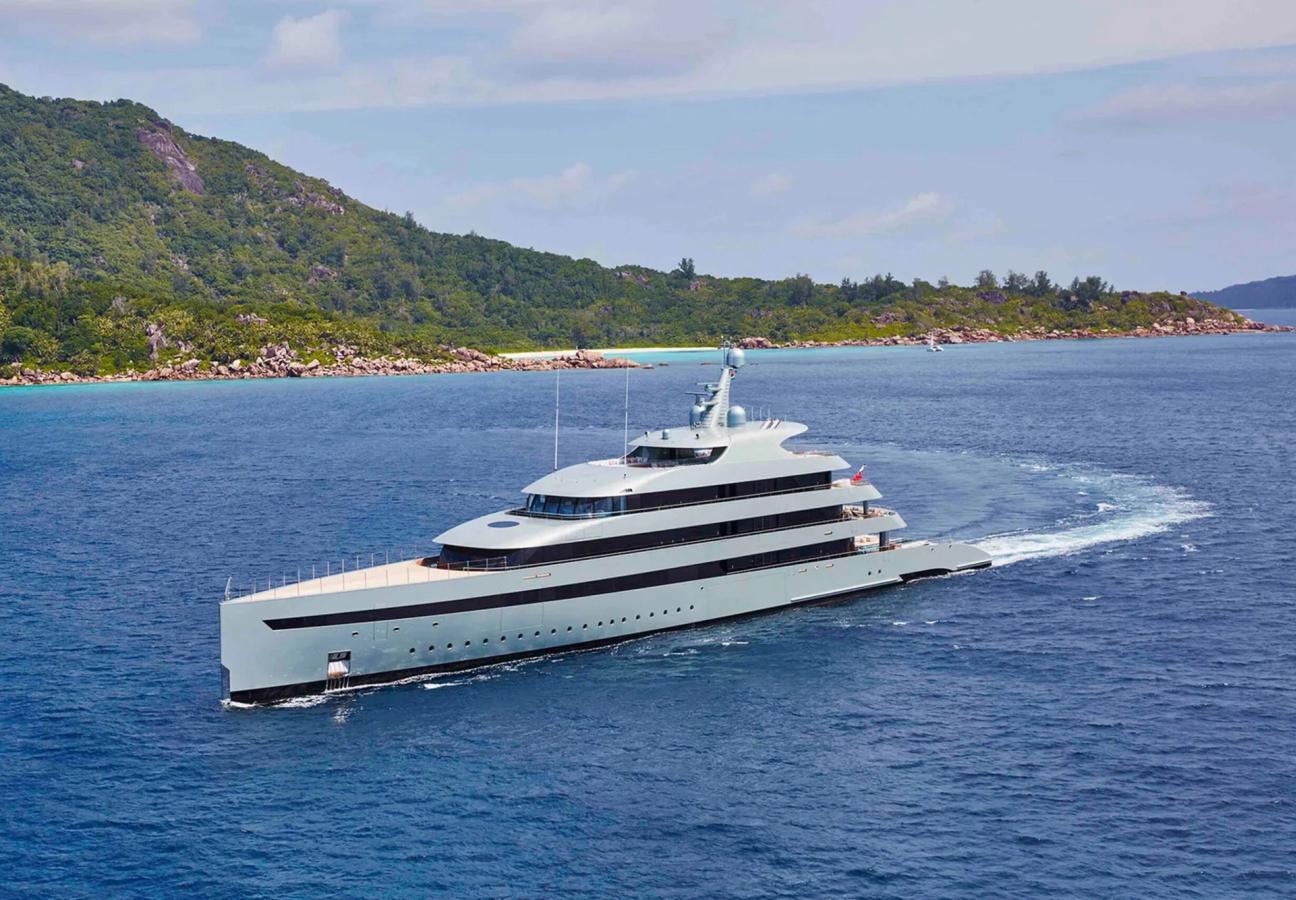 Ariel shot of Savannah out on the water