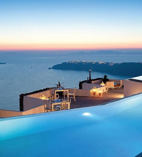 grace santorini pool