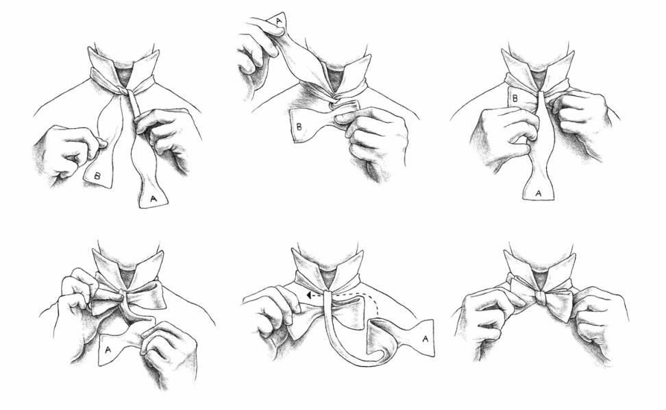 tying a real bow tie